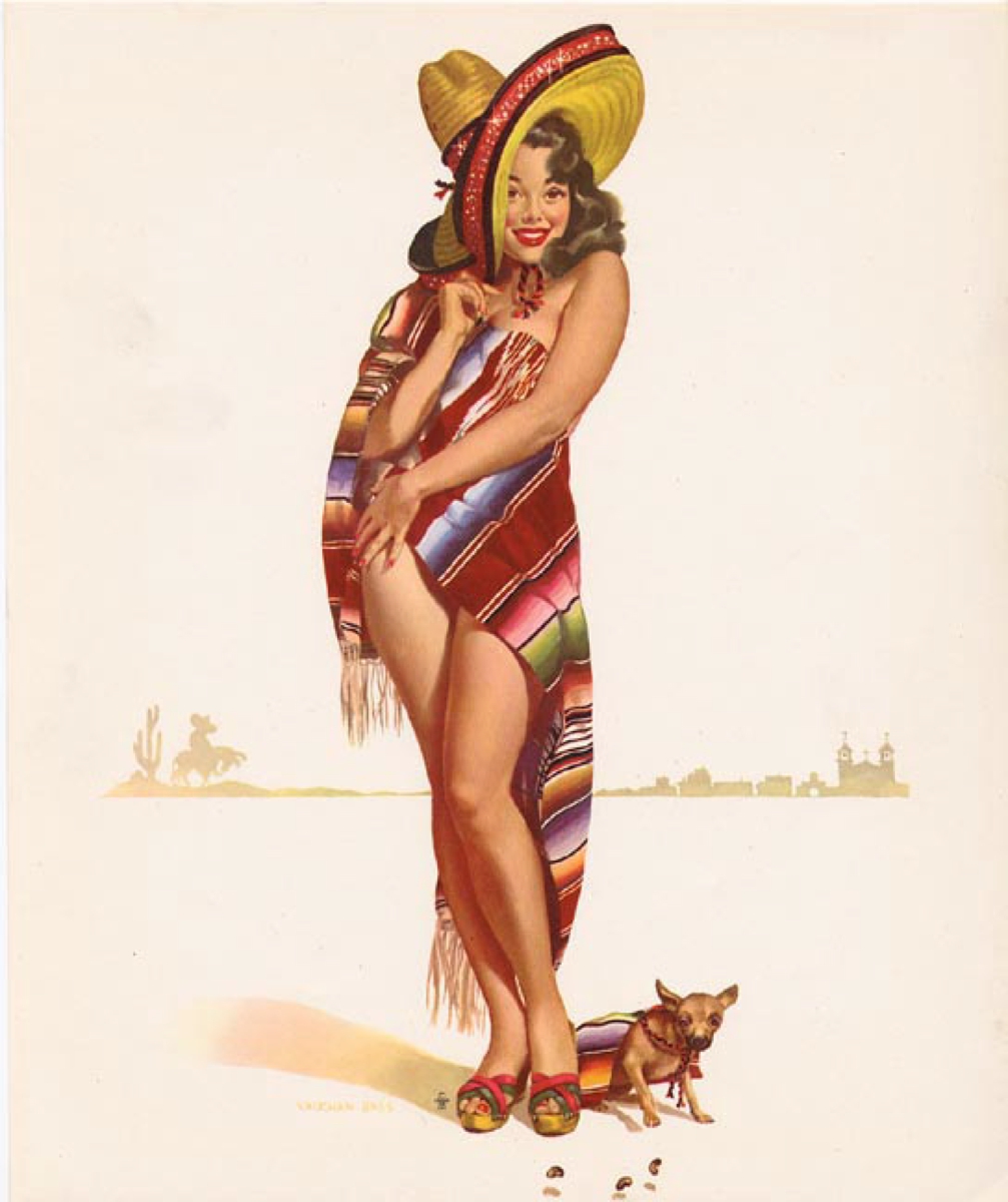 Мексиканская женщина разделась на пустом берегу 