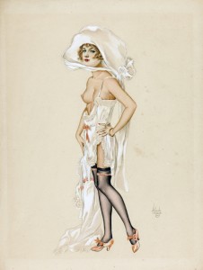 Shirley-Vernon-Ziegfield-Follies-Star-1924-watercolor-on-board-18-x-13.5-in